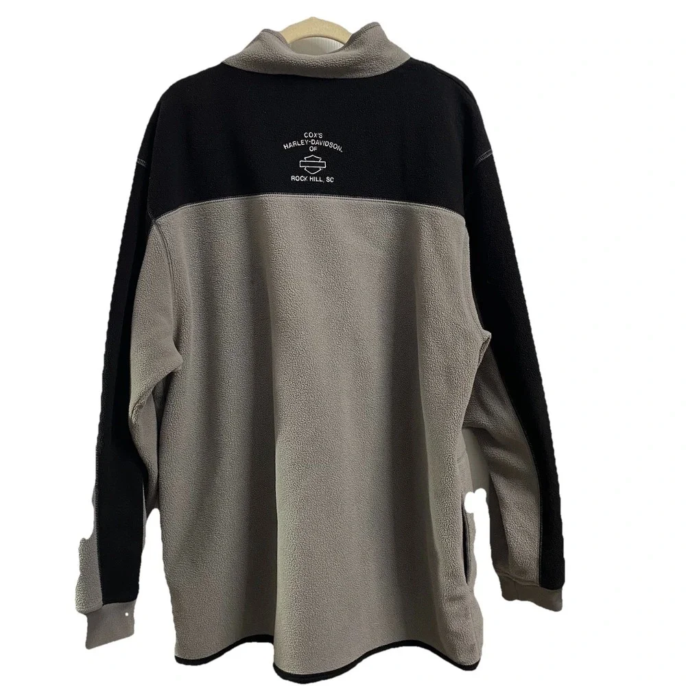 Harley-Davidson Men's Fleece Jacket Zip-up Cox's Rock hill SC Motorcycle SZ.L/XL